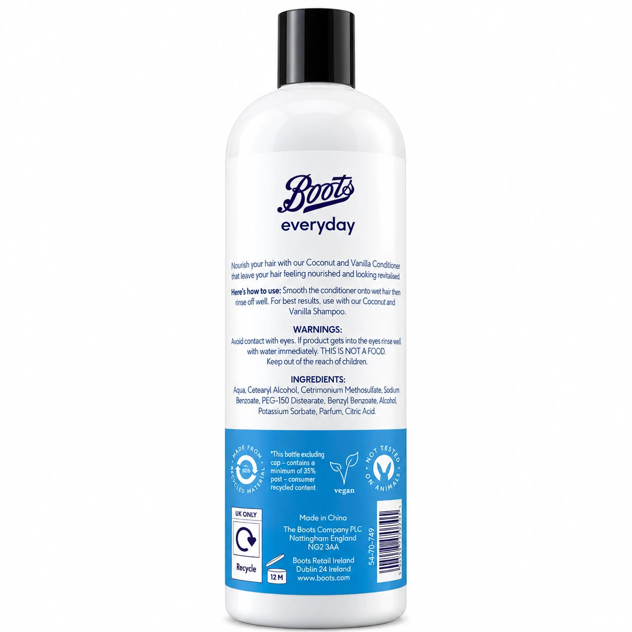 Boots Everyday Conditioner Coconut & Vanilla 500ml