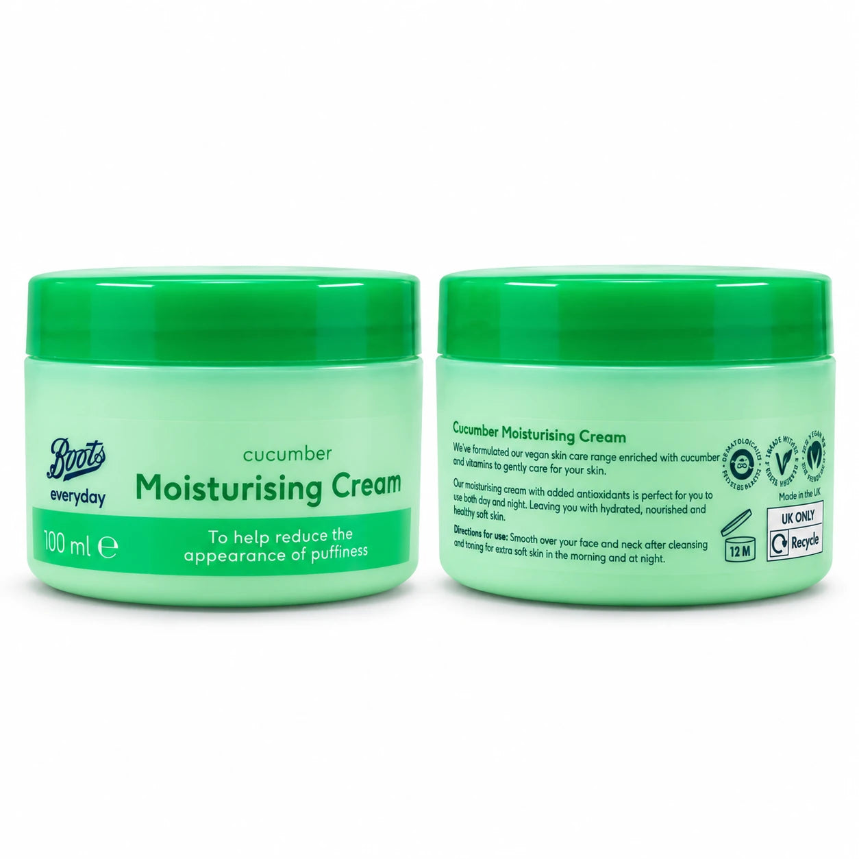 Boots Everyday Cucumber Moisturising Cream 100ml