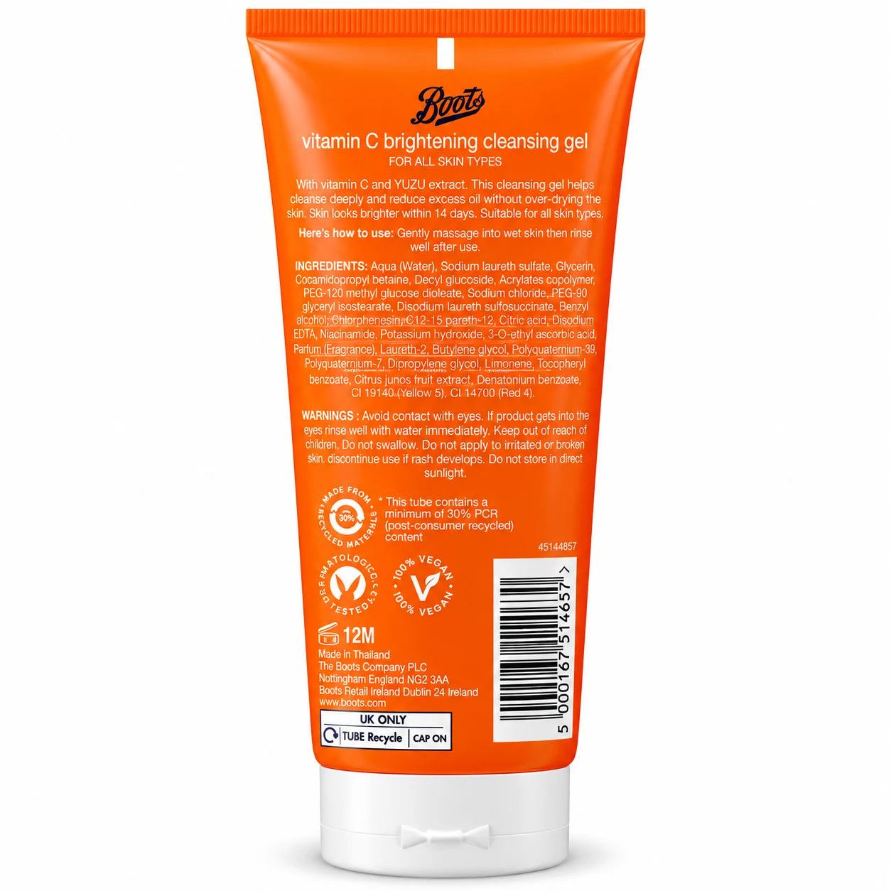 Boots Vitamin C Brightening Cleansing Gel 200ml