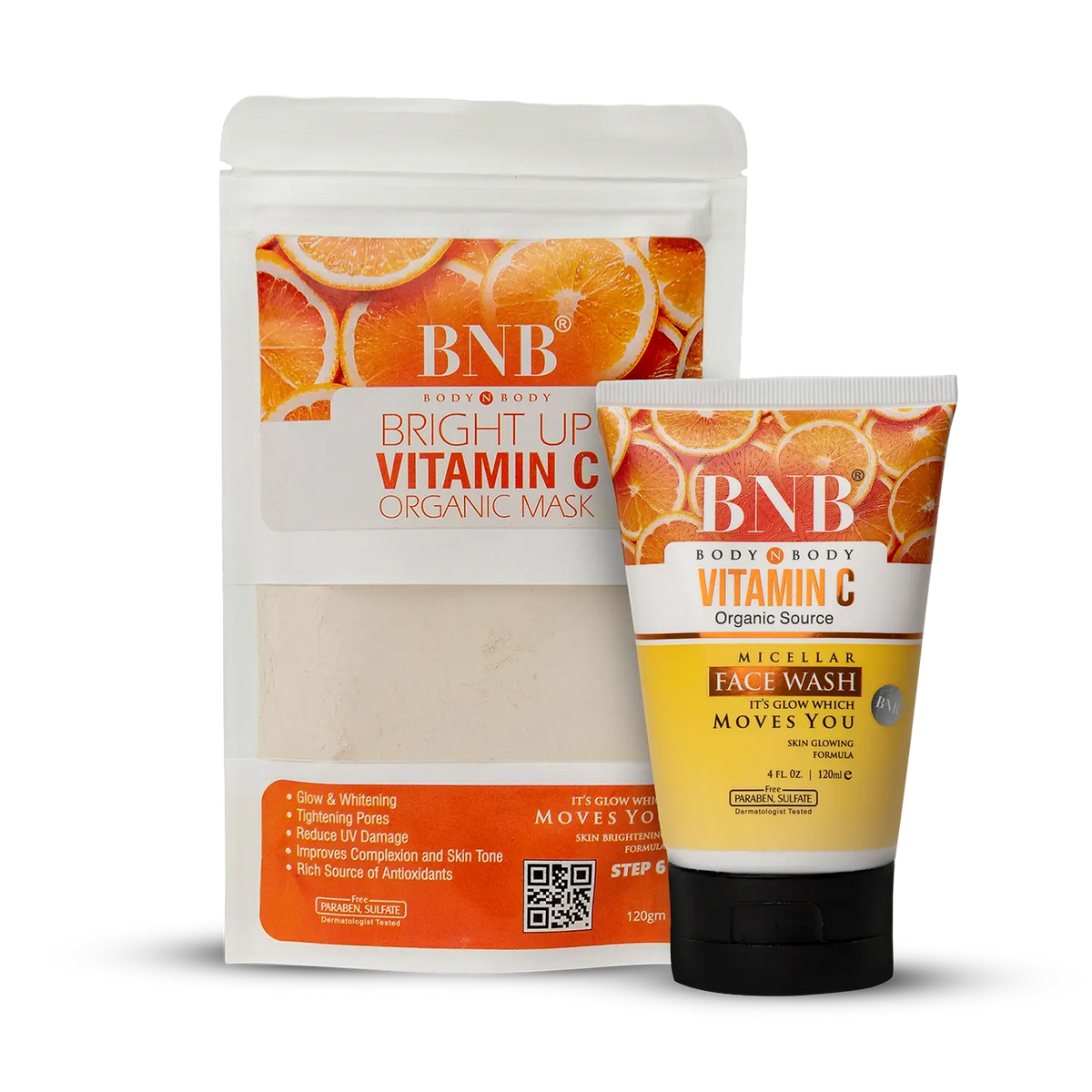 BodynBody Bright Up Vitamin C Mask And Face Wash