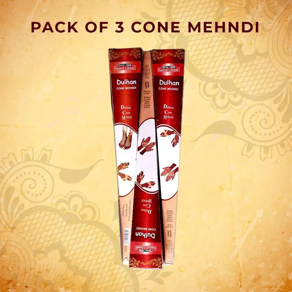 Saeed Ghani Cone Mehndi Pack of 3