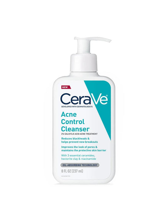 CeraVe Acne Control Cleanser And Resurfacing Retinol Serum Duo Bundle