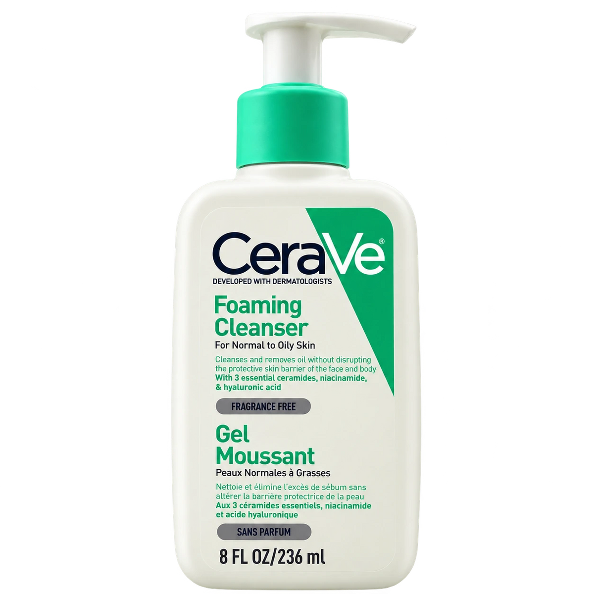 CeraVe Foaming Cleanser for Normal to Oily Skin 236ml