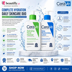 CeraVe Hydrating Facial Cleanser And Daily Moisturizing Lotion Duo Bundle