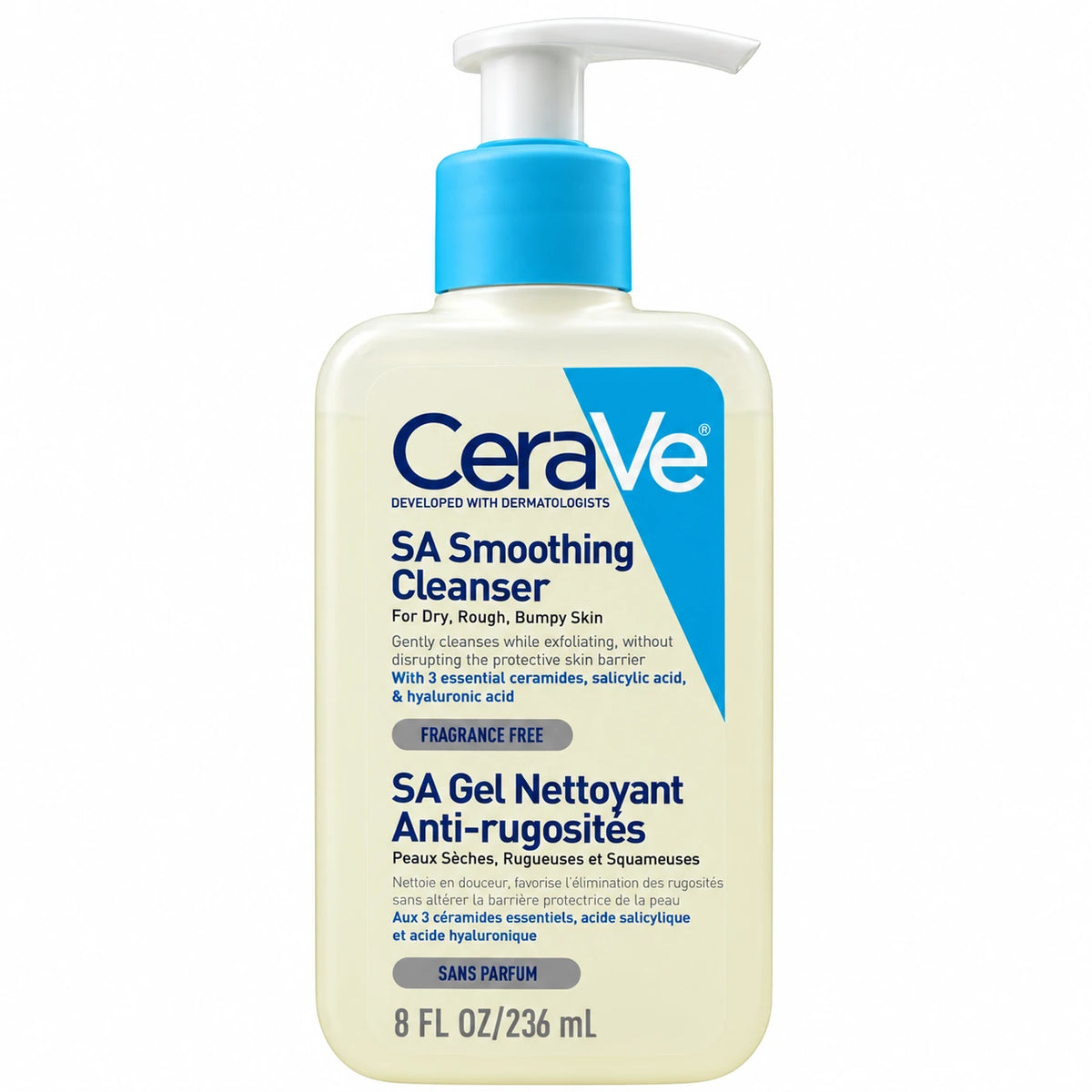 CeraVe SA Smoothing Cleanser for Dry, Rough & Bumpy Skin 236ml