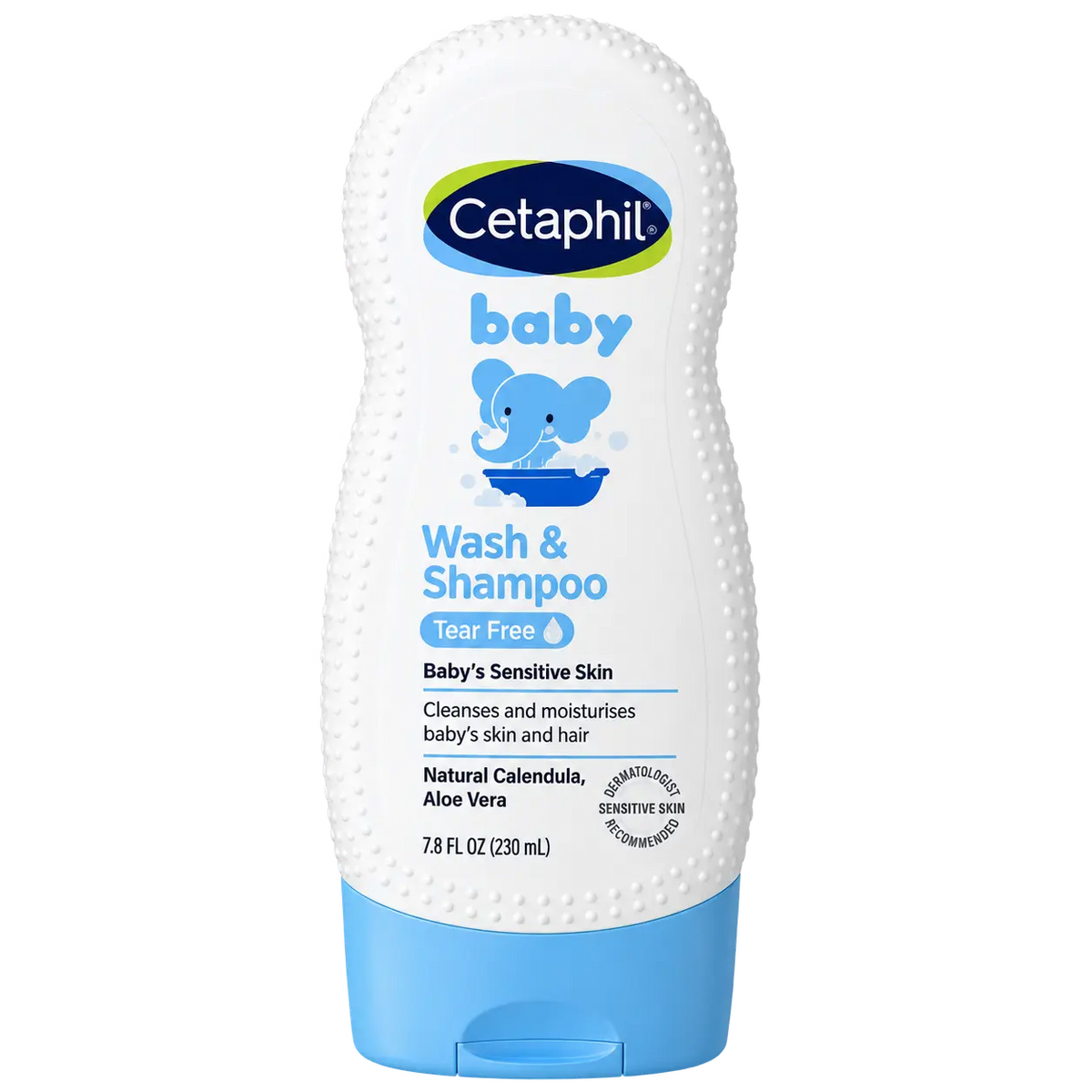 Cetaphil Baby Wash & Shampoo Tear Free with Natural Calendula & Aloe Vera 230ml