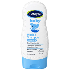 Cetaphil Baby Wash & Shampoo Tear Free with Natural Calendula & Aloe Vera 230ml