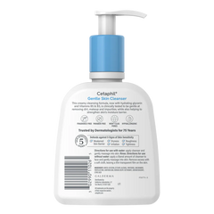 Cetaphil Gentle Skin Cleanser bottle with pump on a white background