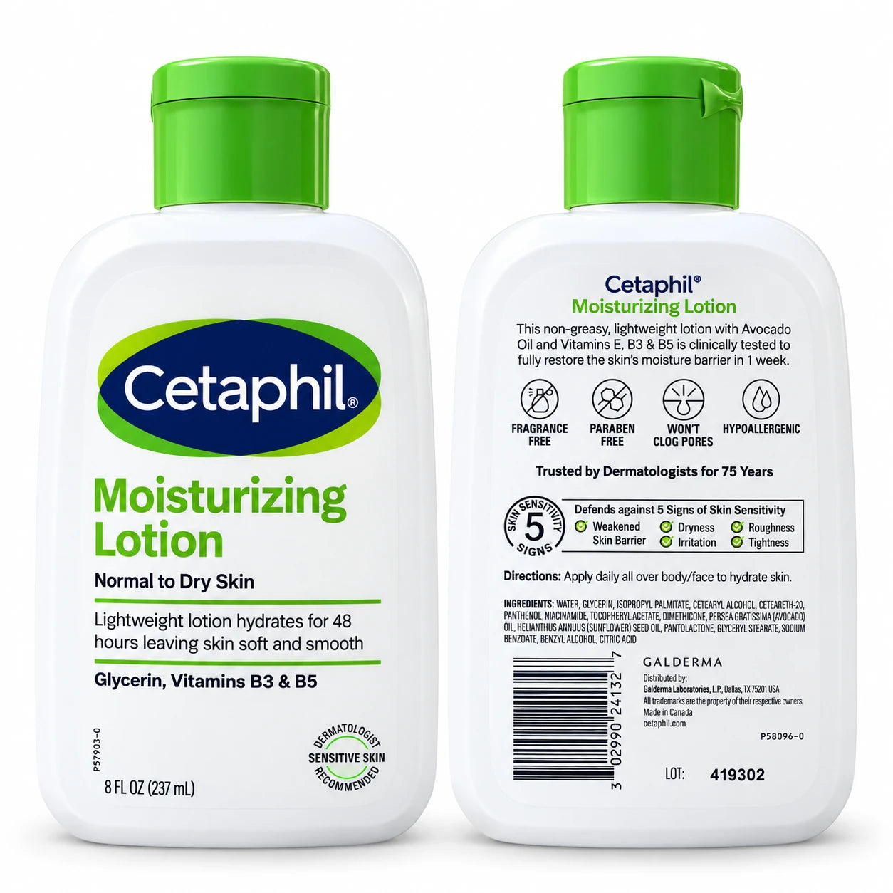 Cetaphil Moisturizing Lotion for normal to dry skin 237ml