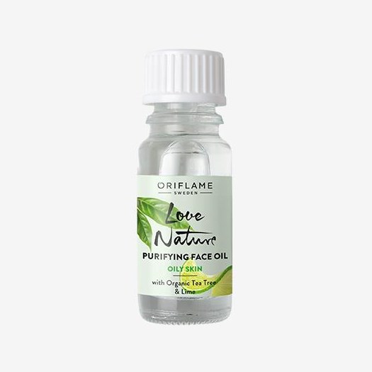 Oriflame Love Nature Purifying Face Oil with Organic Tea Tree Lime 10ml