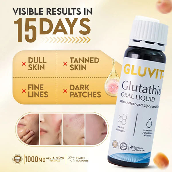 Gluvit-S Glutathione Oral Liquid 15 Oral Shots 