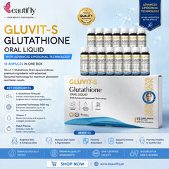 Gluvit-S Glutathione Oral Liquid 15 Shots x 20ml