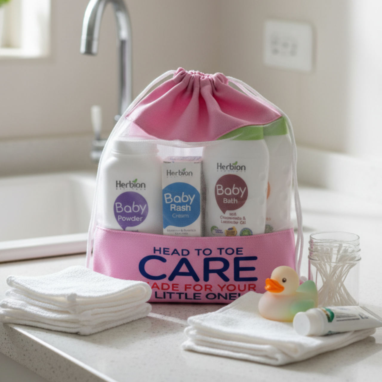 Herbion Herbion Baby Care Kit (Pink)