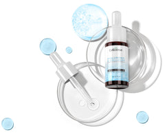 CellCeutics hyaluronic acid collagen serum bottle with dropper on a white background