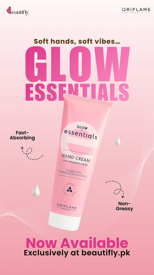Oriflame Glow Essentials Hand Cream with Vitamins E & B3 75 ML