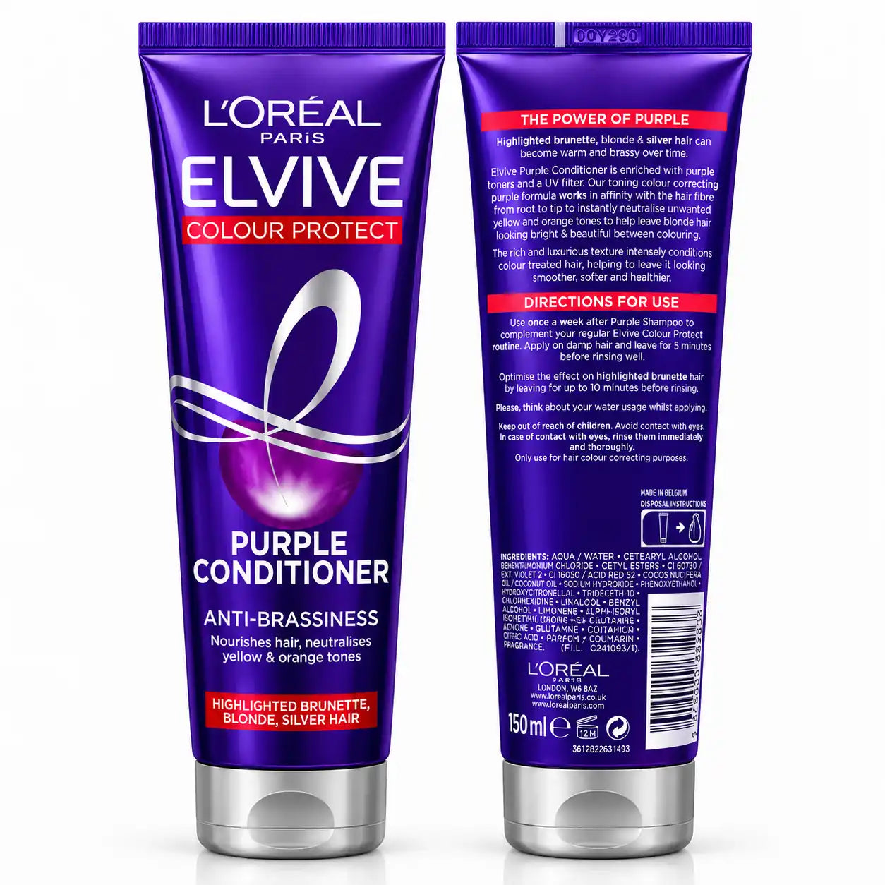 L’Oréal Paris Elvive Colour Protect Purple Conditioner 150ml