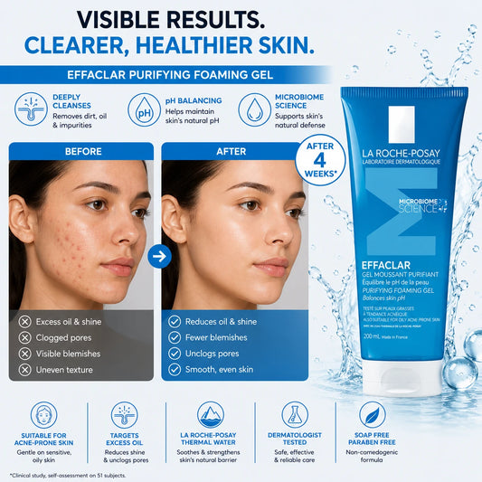 La Roche-Posay Effaclar Purifying Foaming Gel Cleanser 200ml
