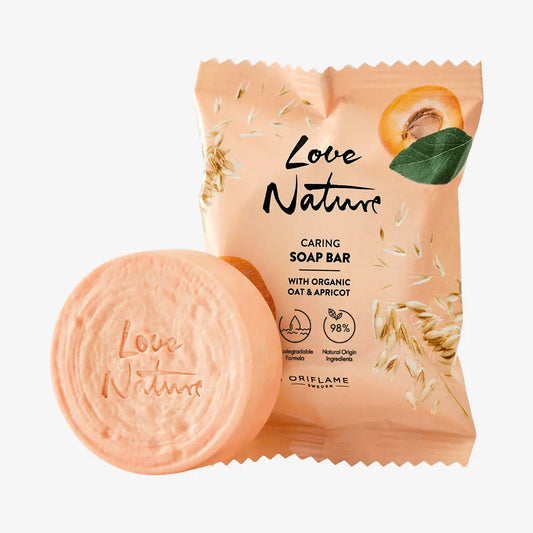 Oriflame Love Nature Caring Soap Bar with Organic Oat & Apricot 75 g
