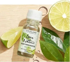 Oriflame Love Nature Purifying Face Oil with Organic Tea Tree Lime 10ml