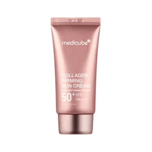 Medicube Collagen Firming Sun Cream SPF50+ PA++++ on a white background