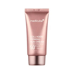 Medicube Collagen Firming Sun Cream SPF50+ PA++++ on a white background