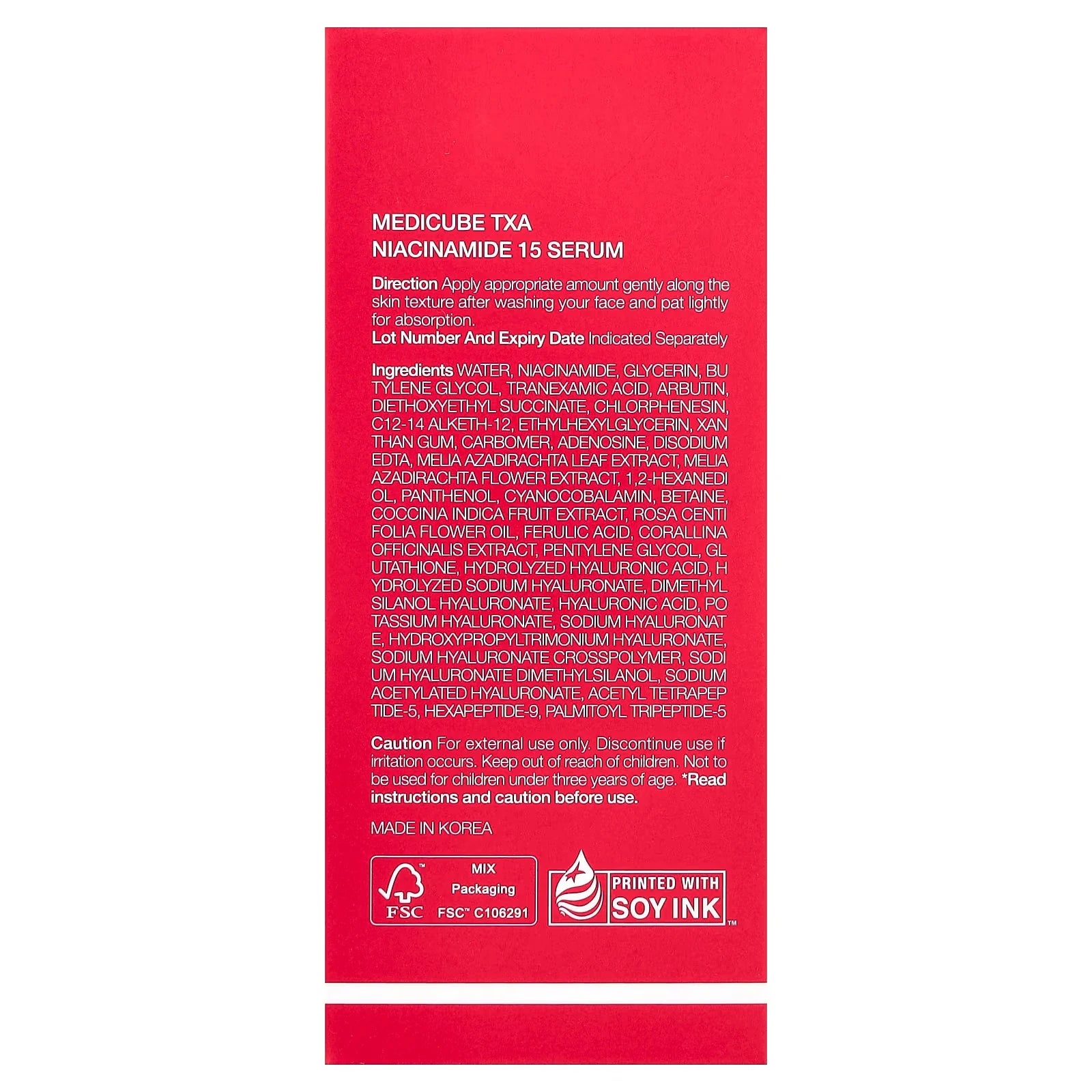 Medicube TXA Niacinamide 15 Serum 30ml