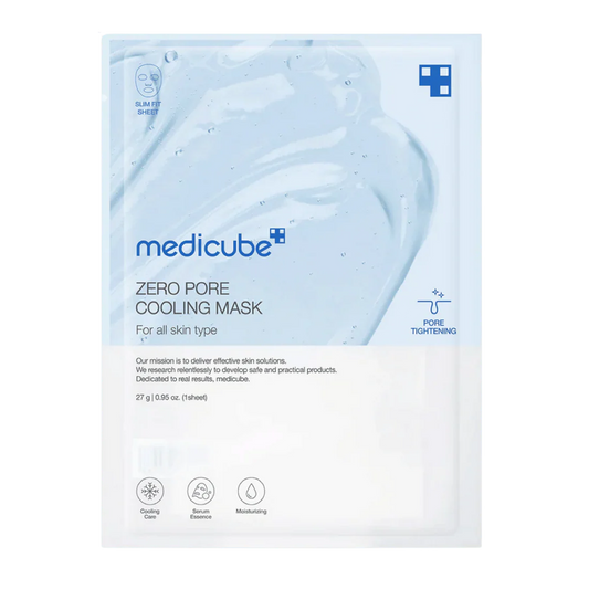Medicube Zero Pore Cooling Mask packaging on a white background