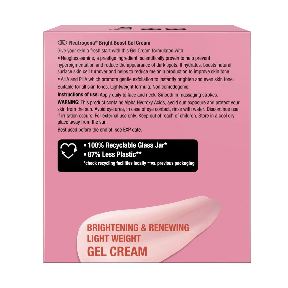 Neutrogena Bright Boost Neoglucosamine AHA + PHA Gel Cream 50ml