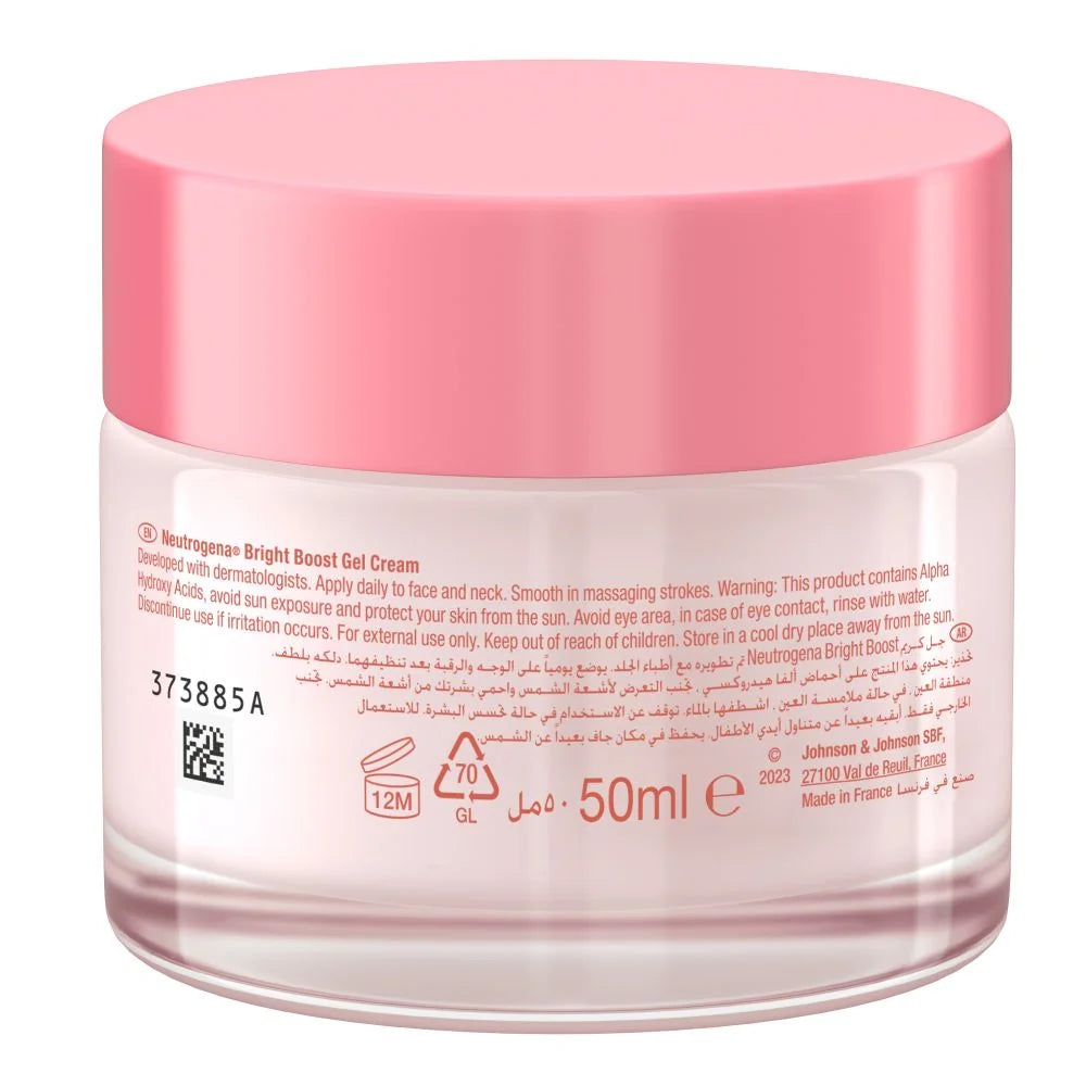 Neutrogena Bright Boost Neoglucosamine AHA + PHA Gel Cream 50ml