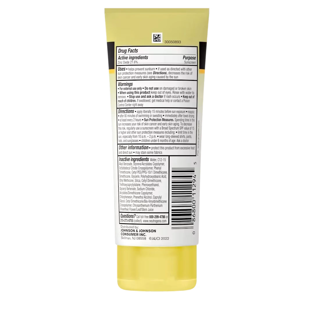 Neutrogena Sheer Zinc Kids Mineral Sunscreen SPF 50+ 88ml