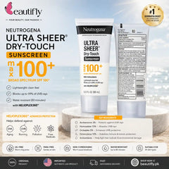 Neutrogena Ultra Sheer Dry Touch Sunscreen Max SPF 100+ 88ml