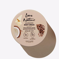 Oriflame Love Nature Nourishing Body Cream with Organic Cacao Butter and Coconut Oil 200ml
