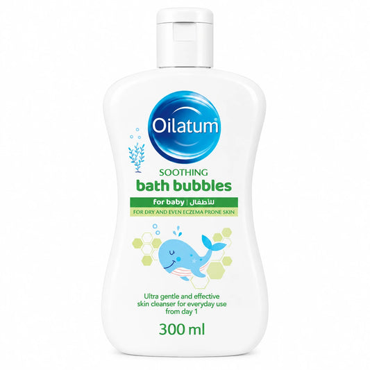 Oilatum Baby Soothing Bath Bubbles for Dry Eczema Prone Skin 300 ml