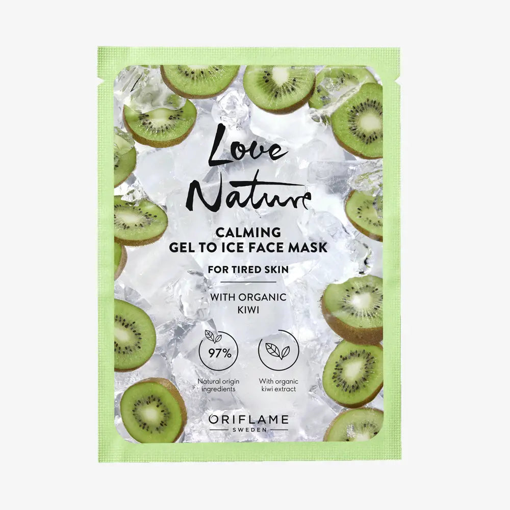 Oirlfame Love Nature Calming Gel to Ice Face Mask with Organic Kiwi 10ML