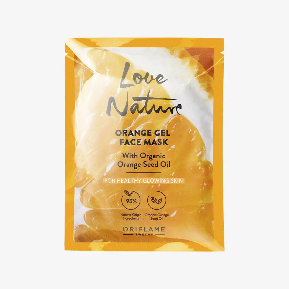 Oriflame Love Nature Orange Gel Face Mask with Organic Orange Seed Oil 10ML