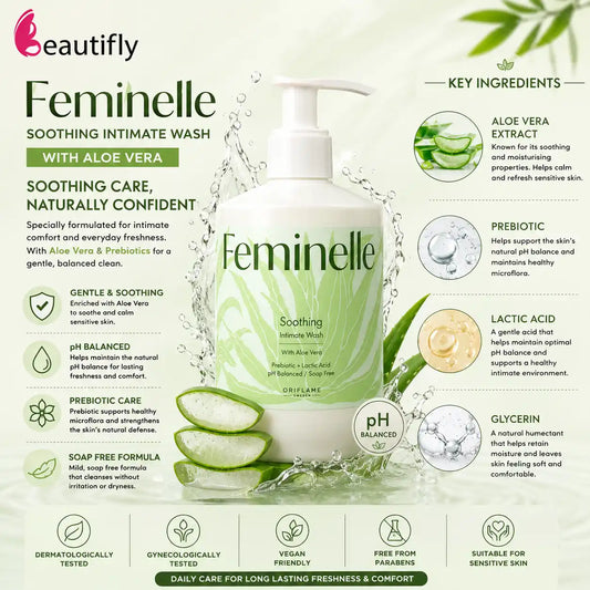 Oriflame Feminelle Soothing Intimate Wash with Aloe Vera 300 ML