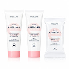 Oriflame Glow Essentials Daily Skincare Routine Bundle