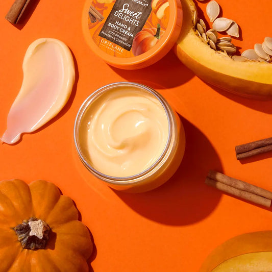 Oriflame Love Nature Sweet Delights Hand Body Cream with Organic Pumpkin Cinnamon 150 ML