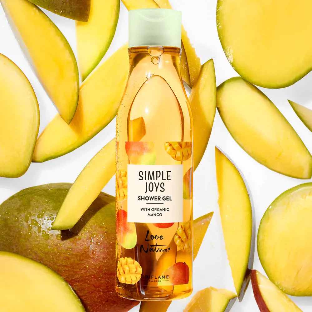 Oriflame Love nature Simple Joys Shower Gel with Organic Mango 250 ml