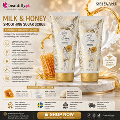 Oriflame Milk & Honey Gold Smoothing Sugar Scrub 200 ML Pack of 2