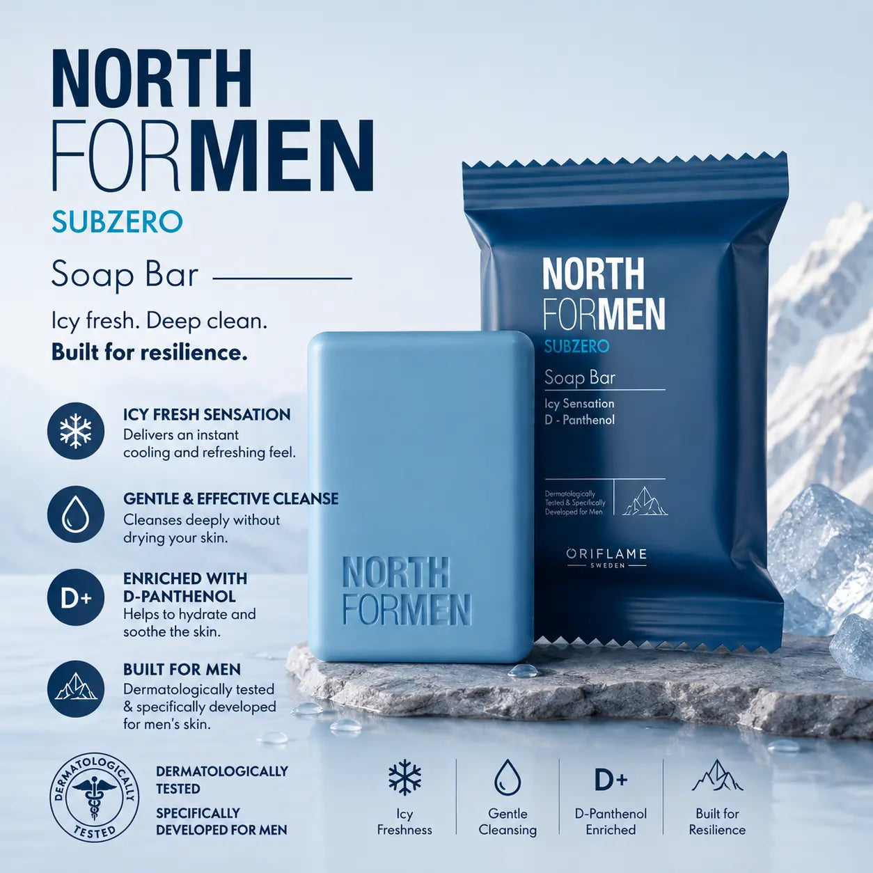 Oriflame North For Men Subzero Soap Bar