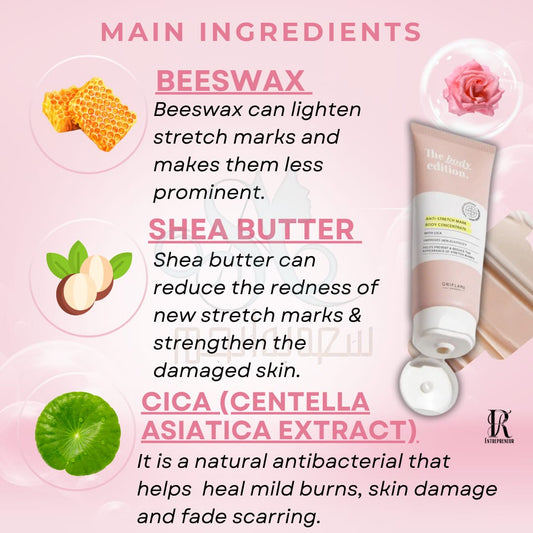 Oriflame The Body Edition Anti Stretch Mark Body Concentrate Cream 125 ML
