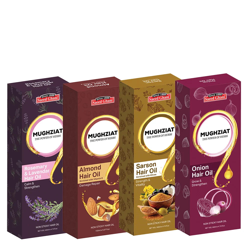 Saeed Ghani Bundle of 4 Hair Oils at the price of 3