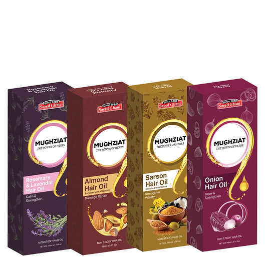 Saeed Ghani Bundle of 4 Hair Oils at the price of 3