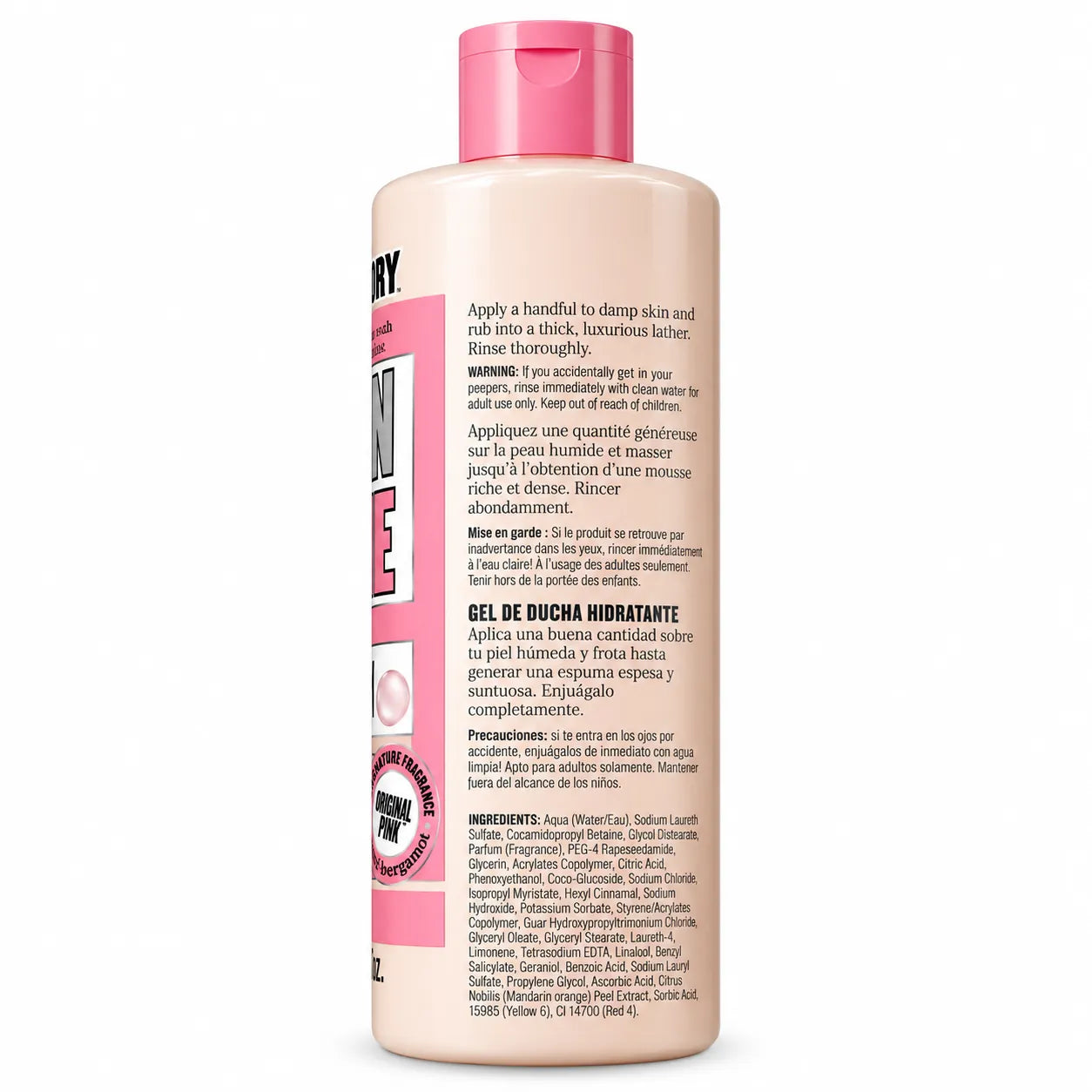 Soap & Glory Clean On Me Hydrating Body Wash Original Pink 500ml