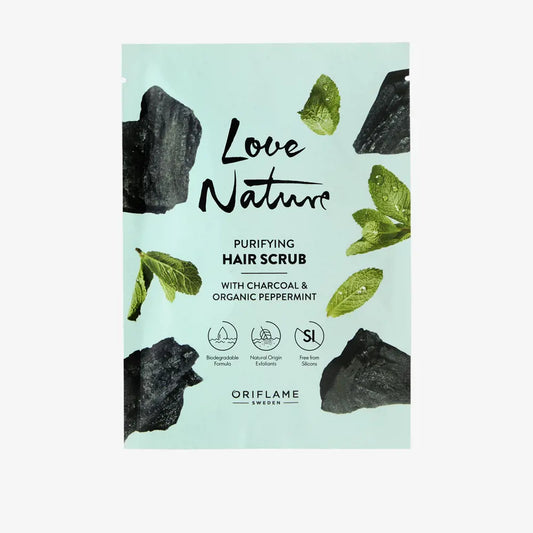 Oriflame Love Nature Purifying Hair Scrub with Charcoal & Organic Peppermint 20 ML