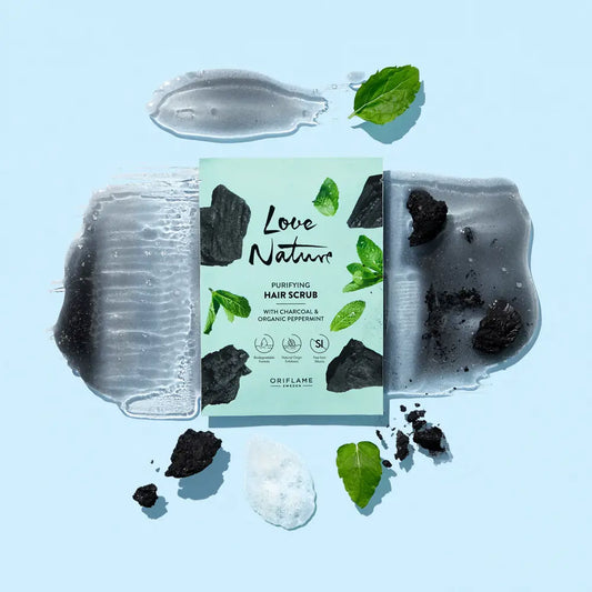 Oriflame Love Nature Purifying Hair Scrub with Charcoal & Organic Peppermint 20 ML