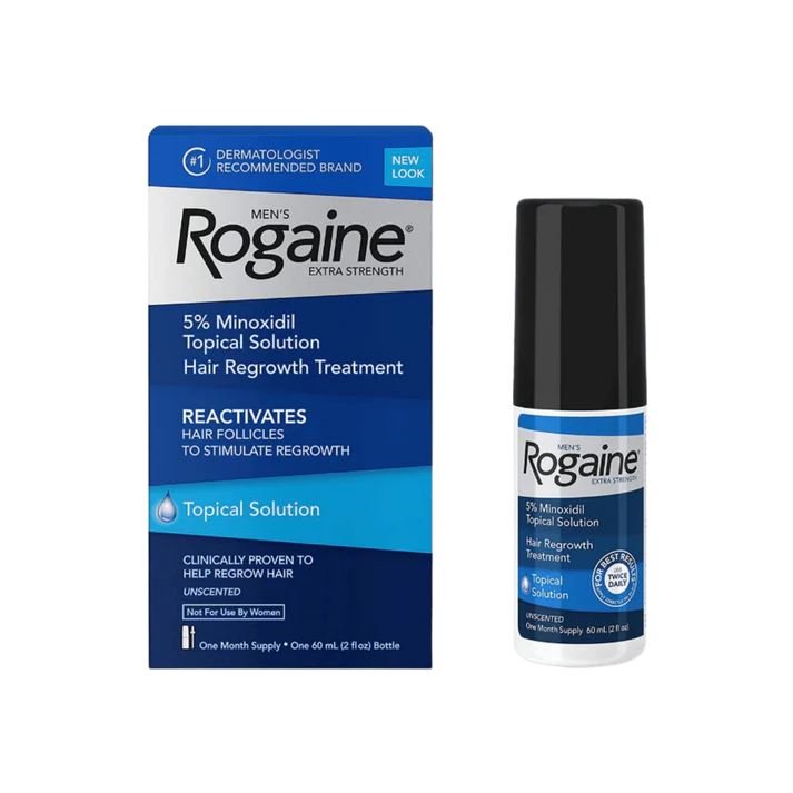 Rogaine Men’s 5% Minoxidil Topical Solution Hair Regrowth Treatment 60 ML