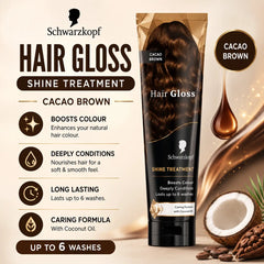 Schwarzkopf Hair Gloss Shine Treatment Cacao Brown 150ml