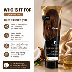 Schwarzkopf Hair Gloss Shine Treatment Light Brown 150ml
